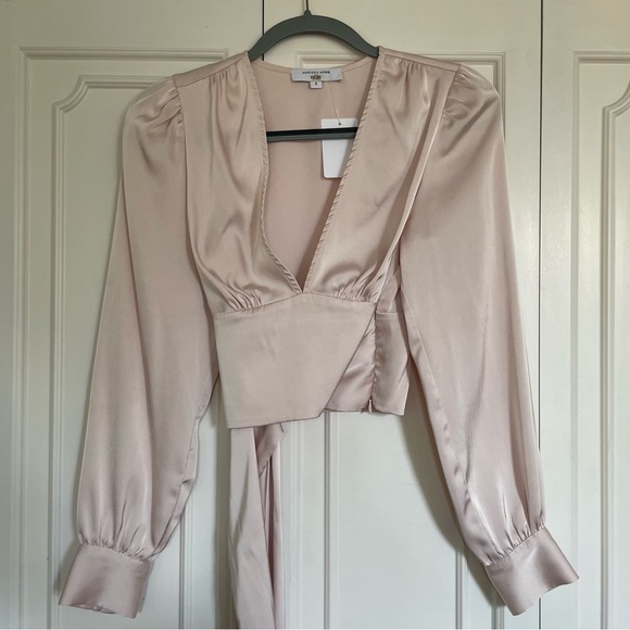 Marissa Webb Blush Tie Waist Blouse - Picture 2 of 5